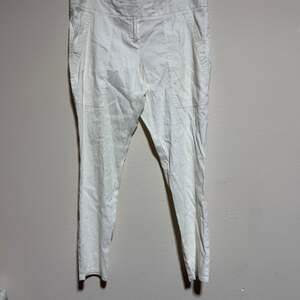 Theory Women's Size 12 White Skinny Pants